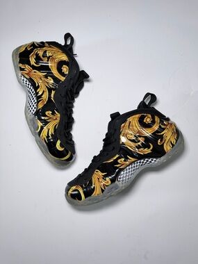 Supreme x Nike Air Foamposite One SP Black 652792 001 men size 8.5 RARE PE SP